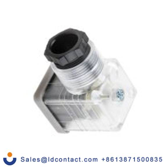 RS PRO,896-2079,带灯电磁阀插头, DIN 43650 A型, 母座, 2P+E, 110 V 交流, 10A, PG11格兰头, 透明