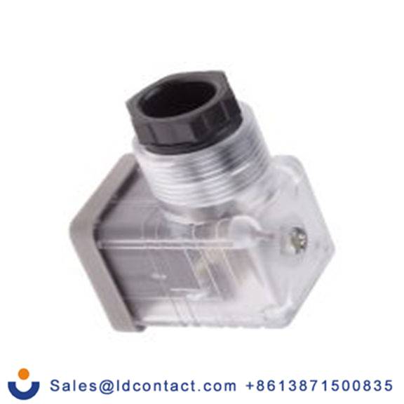 RS PRO,896-2114,带灯电磁阀插头, DIN 43650 A型, 母座, 3P+E, 110 V 交流, 10A, PG11格兰头, 透明