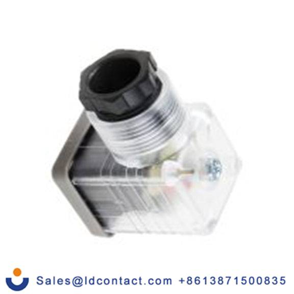 RS PRO,896-2120,带灯电磁阀插头, DIN 43650 A型, 母座, 3P+E, 24 V 交流, 10A, PG11格兰头, 透明