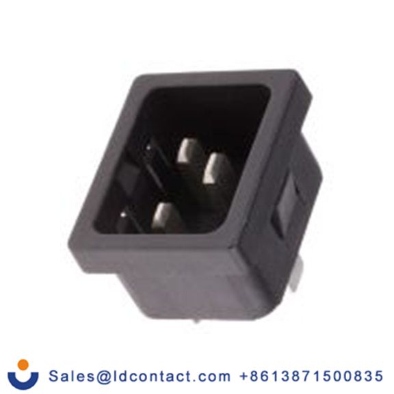 RS PRO,896-2136,C20, 直向 IEC 连接器, 卡入式安装, 250 V 公 20A, EMI系列