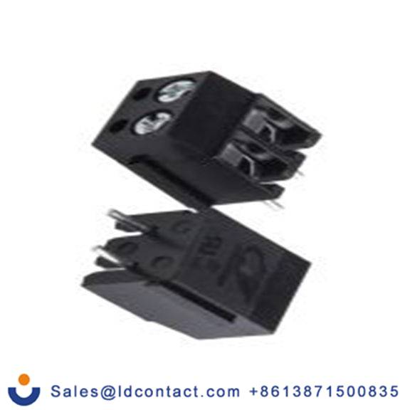 RS PRO,896-6696,PCB端子排, 2p, 5mm间距, 16A, 250 V, THT安装, 螺钉端接, 直向, 黑色