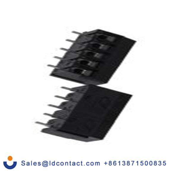 RS PRO,897-0702,PCB端子排, 5p, 5mm间距, 16A, 250 V, THT安装, 螺钉端接, 直向, 黑色