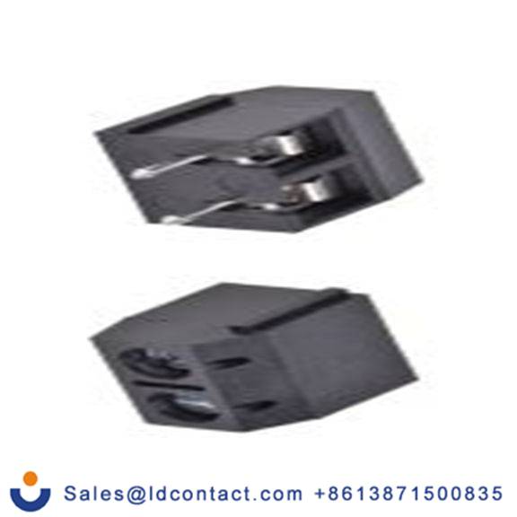 RS PRO,897-0736,PCB端子排, 2p, 5mm间距, 16A, 250 V, THT安装, 螺钉端接, 直向, 黑色