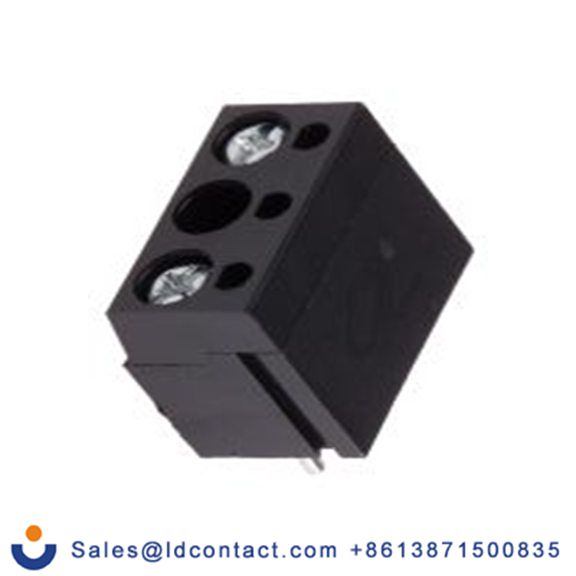 RS PRO,897-0777,PCB端子排, 2p, 10mm间距, 16A, 250 V, THT安装, 螺钉端接, 直向, 黑色