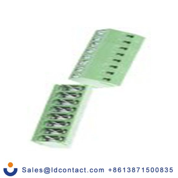 RS PRO,897-0825,PCB端子排, 8p, 5mm间距, 10A, 300 V, THT安装, 螺钉端接, 直向, 绿色