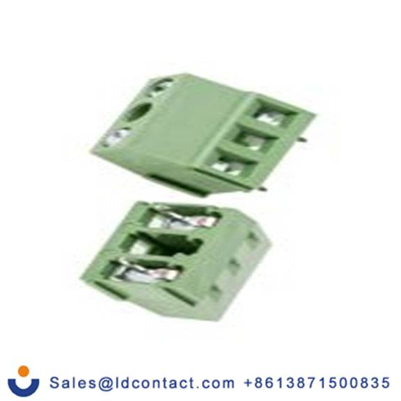 RS PRO,897-0963,PCB端子排, 2p, 10mm间距, 10A, 300 V, THT安装, 螺钉端接, 直向, 绿色