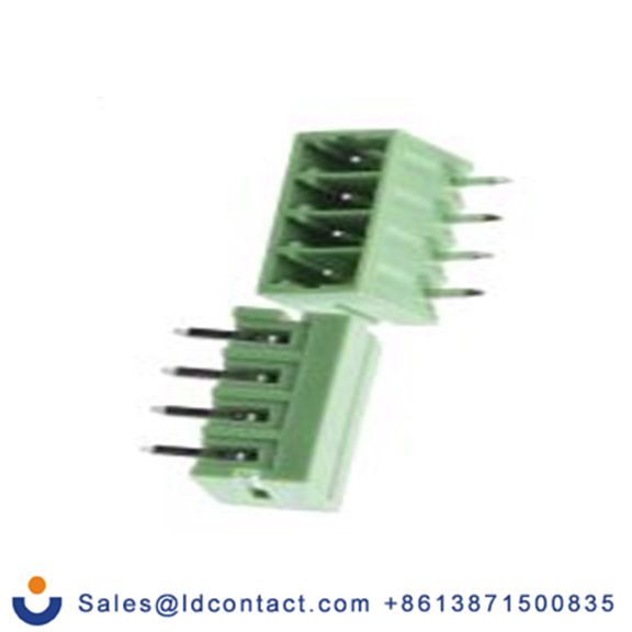 RS PRO,897-1058,4p 1排 可插式端子块 直角, 3.5 mm间距, 通孔安装 覆盖 CTB932HD系列