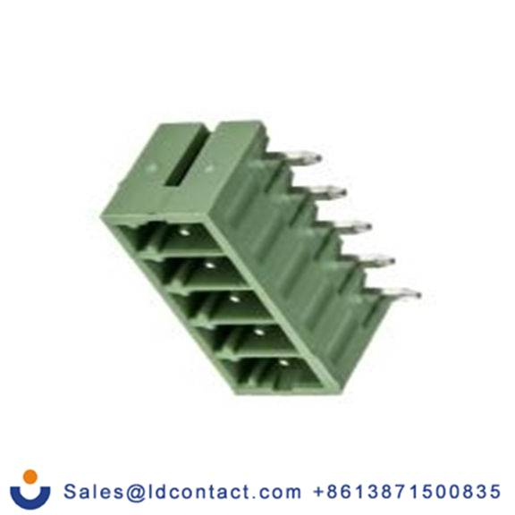 RS PRO,897-1067,5p 1排 可插式端子块 直角, 3.5 mm间距, 通孔安装 覆盖 CTB932HD系列