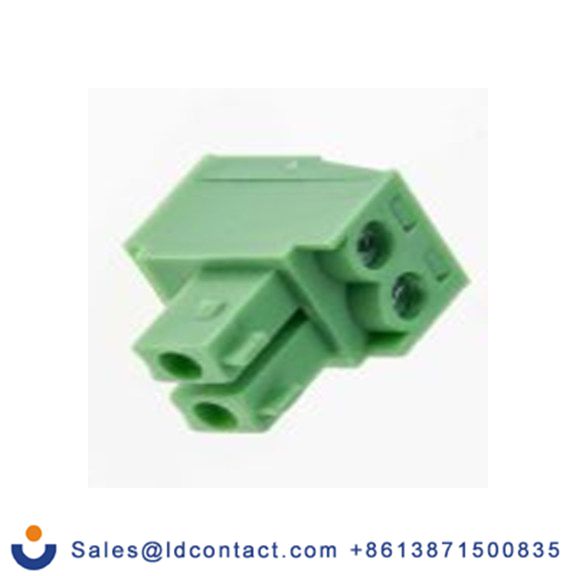 RS PRO,897-1070,2p插拔式接线端子 直角插头, 3.81mm间距, 8A, 125 V, THT安装, 螺钉端接, 绿色