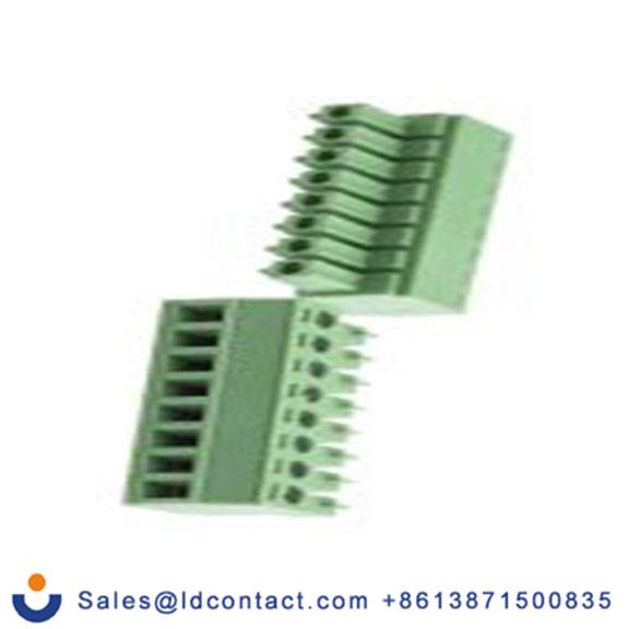 RS PRO,897-1092,8p插拔式接线端子 直角插头, 3.81mm间距, 8A, 125 V, THT安装, 螺钉端接, 绿色