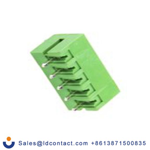 RS PRO,897-1111,5p插拔式接线端子 直向排针, 3.81mm间距, THT安装, 焊接端接