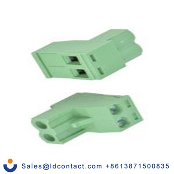 RS PRO,897-1159,2p插拔式接线端子 直角插头, 5mm间距, 15A, 300 V, THT安装, 螺钉端接, 绿色