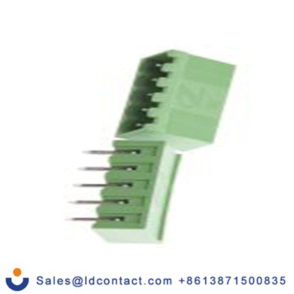 RS PRO,897-1199,5p 1排 可插式端子块 直角, 5 mm间距, 250 V, 通孔安装 覆盖 CTB9352系列