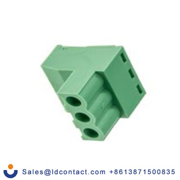 RS PRO,897-1212,3p插拔式接线端子 直角插头, 5.08mm间距, 15A, 300 V, THT安装, 螺钉端接, 绿色