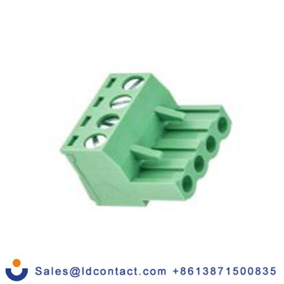 RS PRO,897-1216,4p插拔式接线端子 直角插头, 5.08mm间距, 15A, 300 V, THT安装, 螺钉端接, 绿色