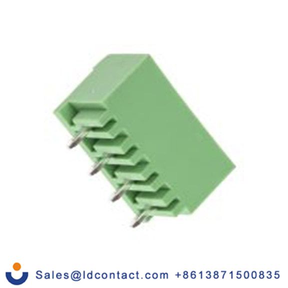 RS PRO,897-1240,4p插拔式接线端子 直向排针, 5.08mm间距, 15.0A, 300.0 v, THT安装, 焊接端接