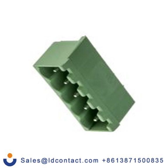 RS PRO,897-1244,5p插拔式接线端子 直向排针, 5.08mm间距, 15.0A, 300.0 v, THT安装, 焊接端接