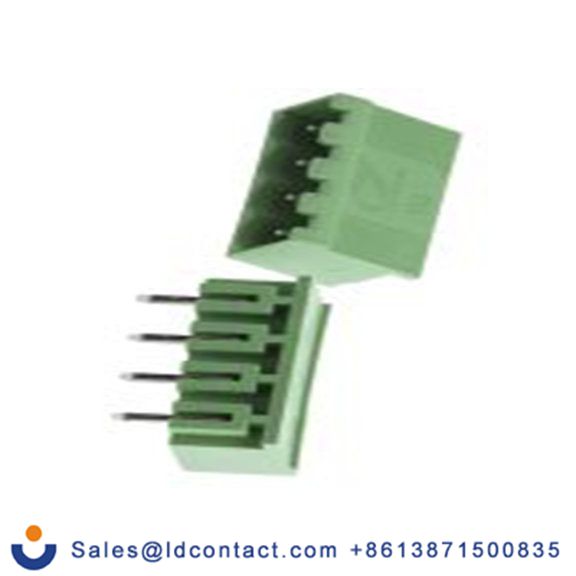 RS PRO,897-1275,4p 1排 可插式端子块 直角, 5.08 mm间距, 300 V, 通孔安装 覆盖 CTB9359系列