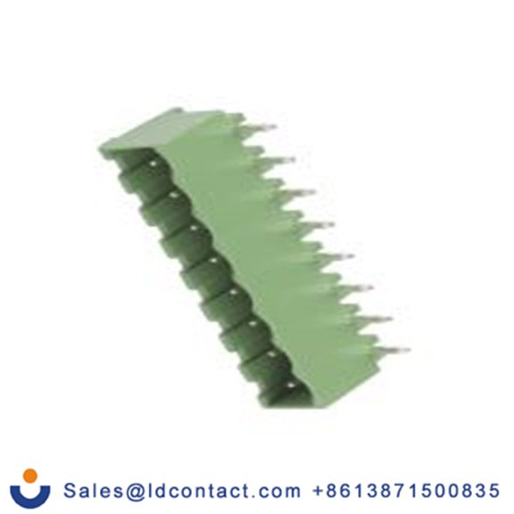 RS PRO,897-1284,8p 1排 可插式端子块 直角, 5.08 mm间距, 300 V, 通孔安装 覆盖 CTB9359系列