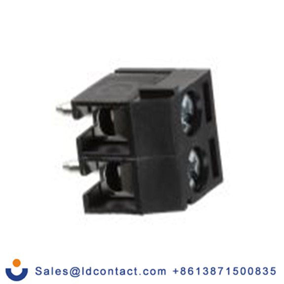 RS PRO,897-1332,PCB端子排, 2p, 3.5mm间距, 6A, 300 V, THT安装, 螺钉端接, 直向, 黑色