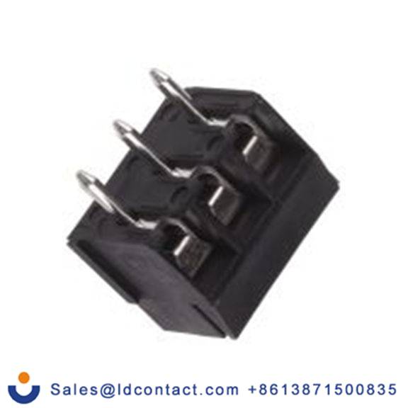 RS PRO,897-1335,PCB端子排, 3p, 3.5mm间距, 6A, 300 V, THT安装, 螺钉端接, 直向, 黑色