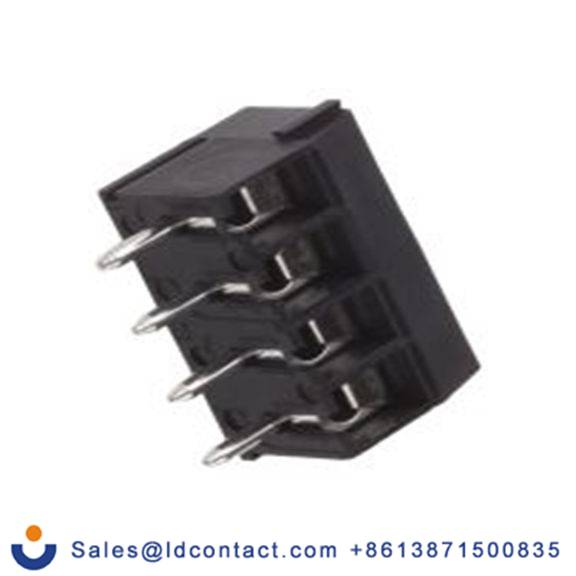 RS PRO,897-1339,PCB端子排, 4p, 3.5mm间距, 6A, 300 V, THT安装, 螺钉端接, 直向, 黑色