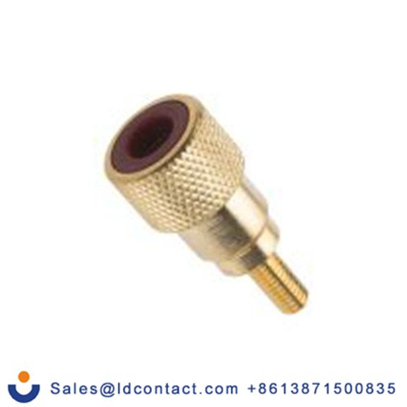 RS PRO,898-7652,音箱连接器, 镀金色 直向, 黄铜触芯, 1路 母插, 面板安装 30A, 红色 焊接