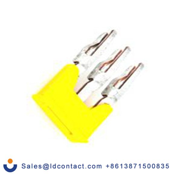 RS PRO,899-7836,2.5 mm 弹簧接线端子 3 极十字形连接器, 黄色