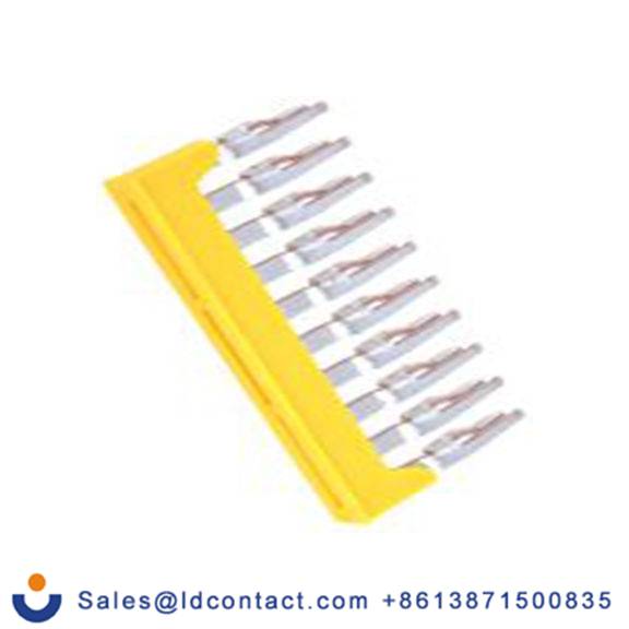 RS PRO,899-7845,2.5 mm 弹簧接线端子 跨接条, 黄色