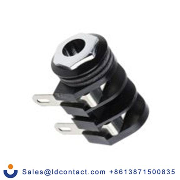 RS PRO,913-1043,6.35mm, PCB安装 单声道 母插 焊接 3, 插孔连接器 5A 直角, 银镍合金触芯, 黑色