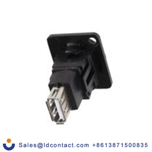 RS PRO,916-0221,USB 连接器, USB A对A型 母插, 1端口, 面板安装 直向 USB 2.0 FT系列