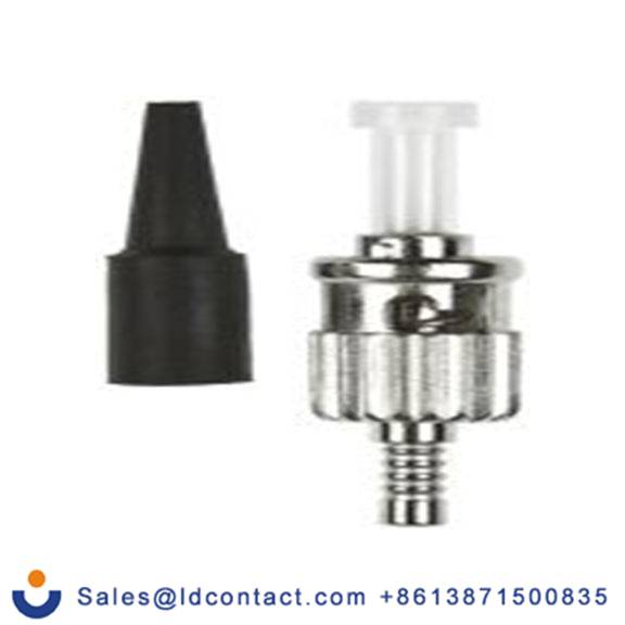 RS PRO,156-241,ST 光纤连接器, 多模, 127 μm光纤尺寸, 0.3dB插入损耗, 单工, PC抛光, 银色, 黑色