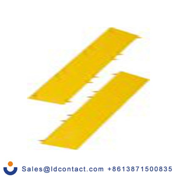 RS PRO,501-601,DIN 导轨端子块 盖轮廓, 尼龙 66制, 黄色, AD系列