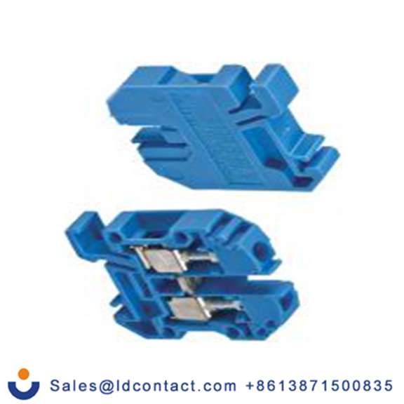 RS PRO,501-831,DIN 导轨端子块, 500 V, 0.2 to 4 mm²CSA, 蓝色, RK系列