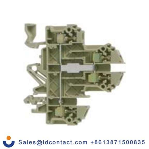 RS PRO,501-994,2 DIN 导轨端子块, 500 V, 0.2 to 2.5 mm²CSA, 棕色, RKD系列 螺钉