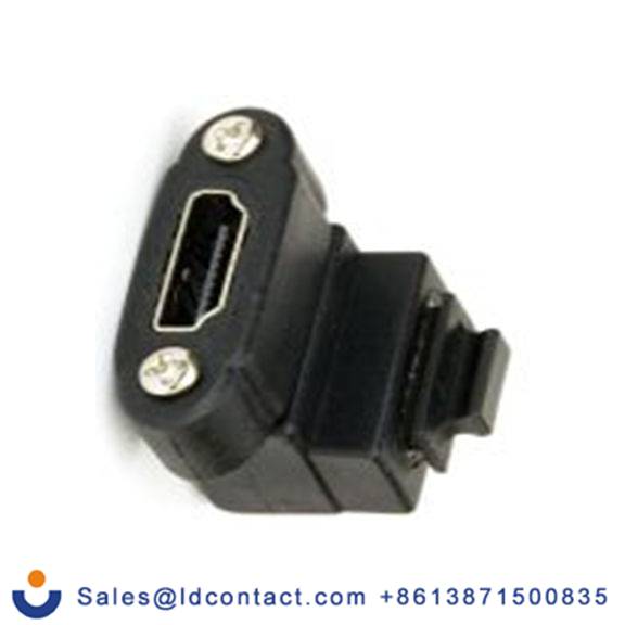 RS PRO,124-2516,HDMI 适配器 HDMI类型 母插 HDMI类型 直角 母插, 聚氯乙烯外壳