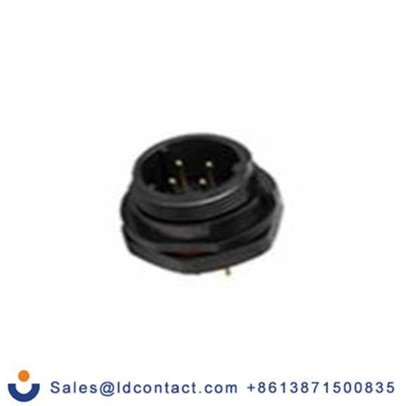 RS PRO,124-6655,Standard 圆形连接器 插座, 2芯, 正面安装, 公芯, 500 V, IP68, SP17系列