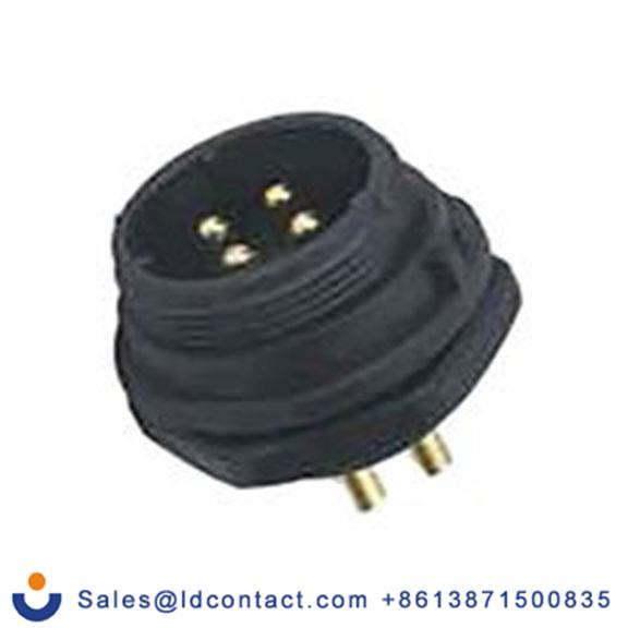 RS PRO,124-6656,Standard 圆形连接器 插座, 3芯, 正面安装, 公芯, 500 V, IP68, SP17系列