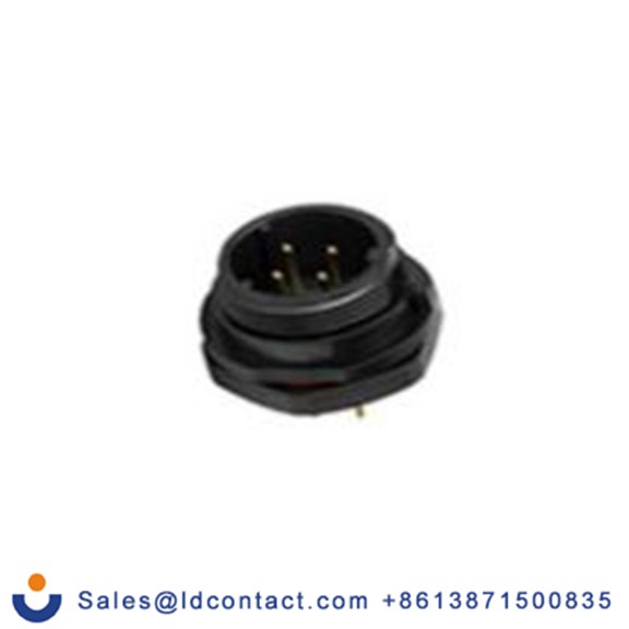 RS PRO,124-6657,Standard 圆形连接器 插座, 4芯, 正面安装, 公芯, 500 V, IP68, SP17系列