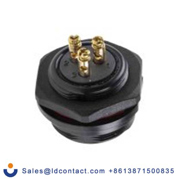 RS PRO,124-6672,Standard 圆形连接器 插座, 3芯, 正面安装, 母插芯, 500 V, IP68, SP21系列