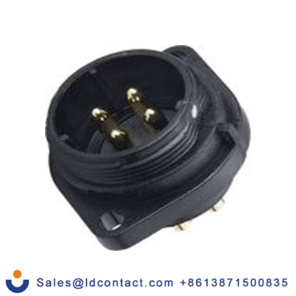 RS PRO,124-6681,Standard 圆形连接器 插座, 3芯, 法兰安装, 公芯, 500 V, IP68, SP21系列