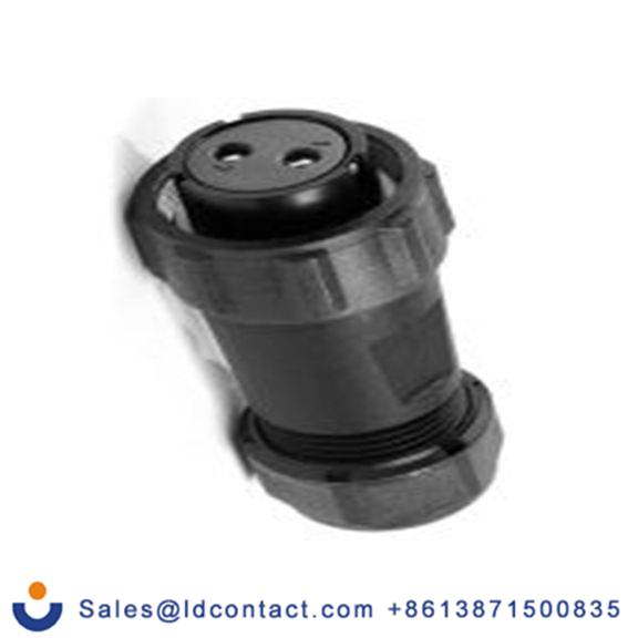 RS PRO,124-6683,Standard 圆形连接器 插头, 2芯, 电缆安装, 母插芯, 500 V, IP68, SP21系列