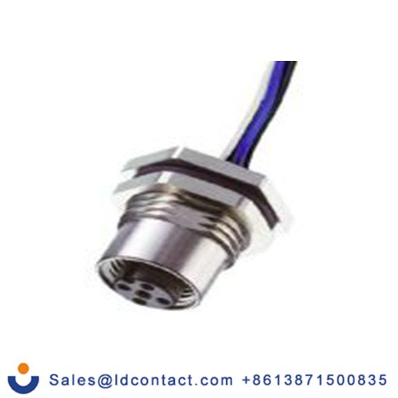 RS PRO,124-7077,M12 圆形连接器 插座, 4芯, 母插芯, 250.0 V, IP40, CPF12系列