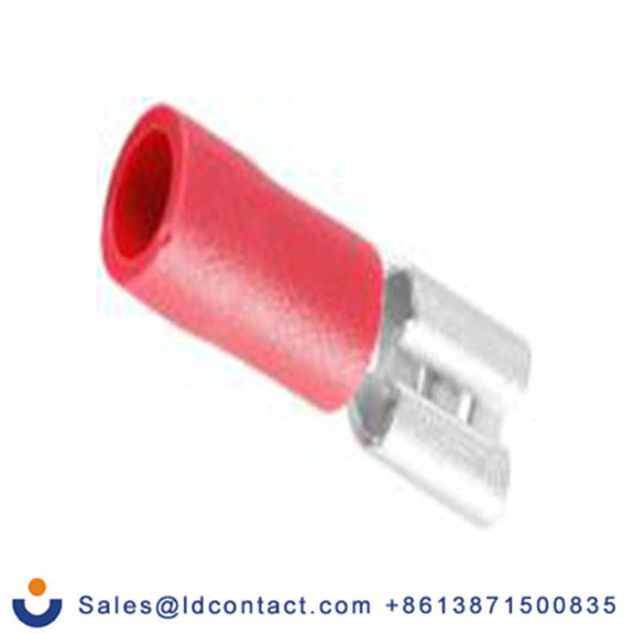 RS PRO,125-1945,绝缘 压接端子 母插, 4.75 x 0.5 mm接片, 红色 插簧端子, 乙烯基绝缘, 镀锡 22 AWG 黄铜, 铜触点, 最大线规16 AWG 系列