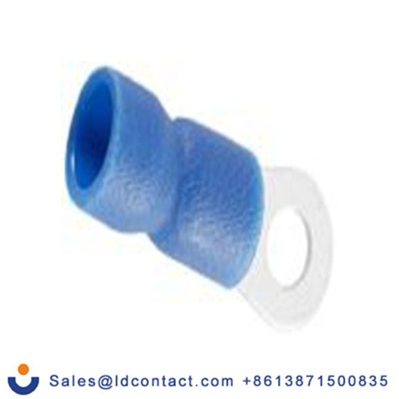 RS PRO,125-1956,绝缘 铜 环形端子, Φ3.2 mm内环 16 AWG, M3.2螺栓, 蓝色 14 AWG, -40 °C至105 °C RVE系列