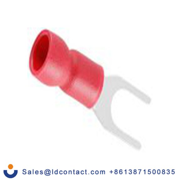 RS PRO,125-1958,绝缘 叉型端子, M4.3螺栓, 红色, 最小电线尺寸: 22 AWG 16 AWG, 6.4 mm宽, 0.75 mm厚 乙烯基, SV系列