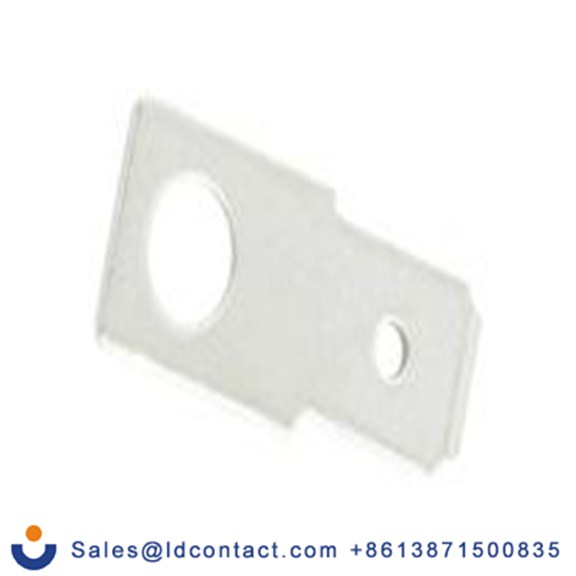 RS PRO,125-2004,非绝缘 螺栓型端子 公, 6.35 x 0.8 mm接片, 银色 插簧端子, 镀锡 黄铜触点 系列