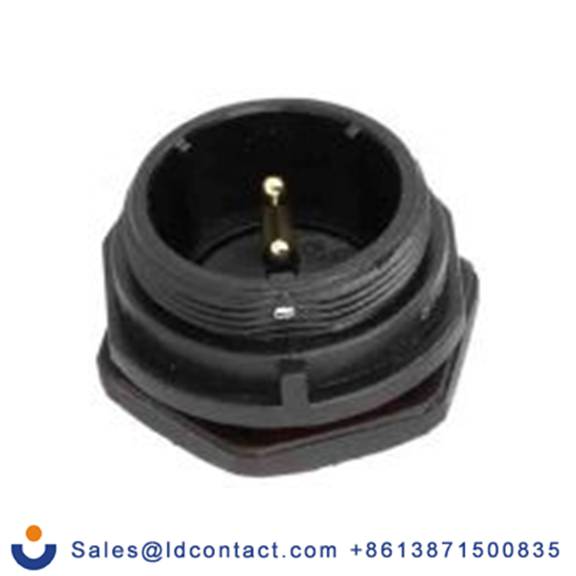 RS PRO,131-6370,Standard 圆形连接器 插座, 2芯, 正面安装, 公芯, 500 V, IP68, SP21系列