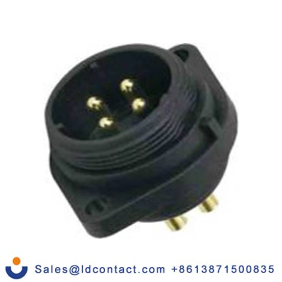 RS PRO,131-6378,Standard 圆形连接器 插座, 2芯, 法兰安装, 公芯, 500 V, IP68, SP21系列