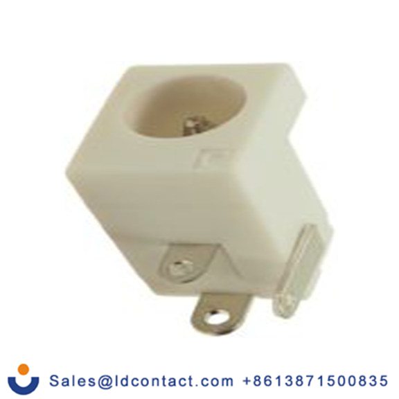 RS PRO,143-8930,DC插座 直流插座, 直角 2.0A, 16.0 V, PCB安装, 长15.2 mm, 5.5 mm引脚, 镀镍银触芯